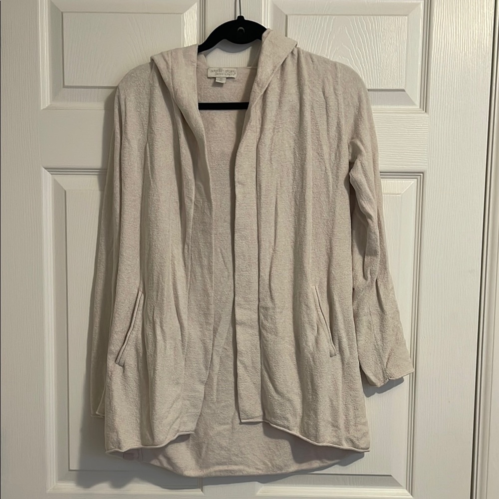 Barefoot Dreams Women's Cream Hooded Jacket